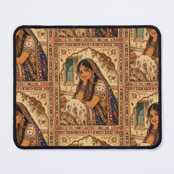 Item preview, Indian Art - Vintage Gujarati Portrait designed and sold by yaari.