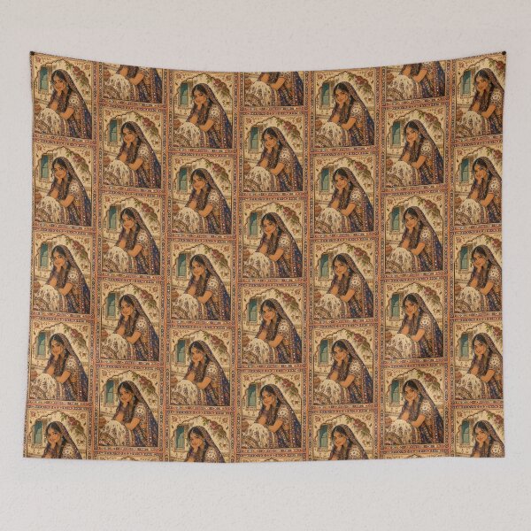 Item preview, Indian Art - Vintage Gujarati Portrait designed and sold by yaari.