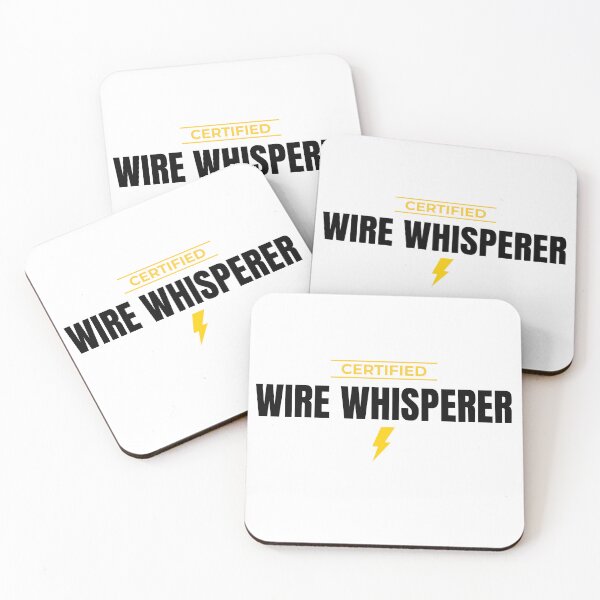 Item preview, Certified Wire Whisperer Funny Electrician Gift Shirt designed and sold by The Daily Goods.