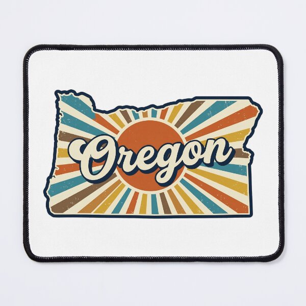 Item preview, Oregon Retro Sunset State Silhouette – Vintage Distressed Design designed and sold by Paper Drip.