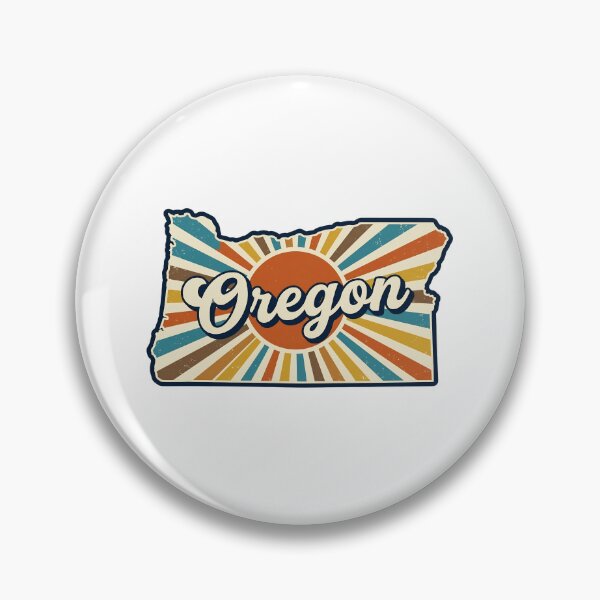 Item preview, Oregon Retro Sunset State Silhouette – Vintage Distressed Design designed and sold by Paper Drip.