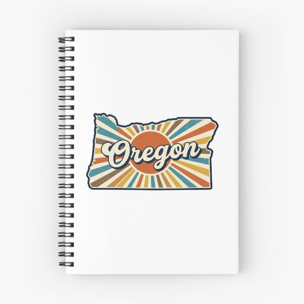 Item preview, Oregon Retro Sunset State Silhouette – Vintage Distressed Design designed and sold by Paper Drip.