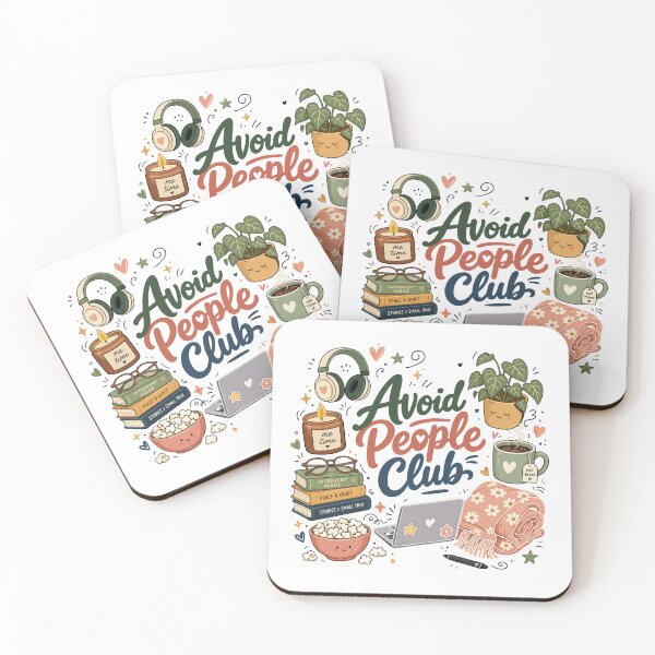 Item preview, Avoid People Club Introvert Humor Cozy designed and sold by HandicraftArt.