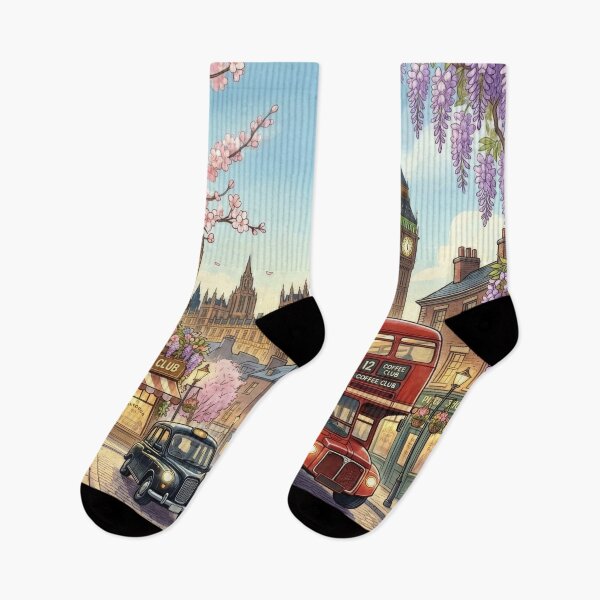 Item preview, London Coffee Club - Spring Morning in the City designed and sold by Kate1art.