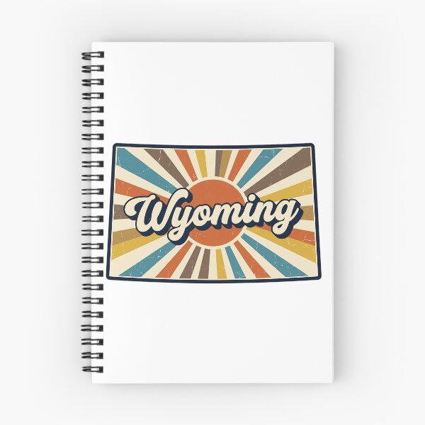 Item preview, Wyoming Retro Sunset State Silhouette – Vintage Distressed Design designed and sold by Paper Drip.