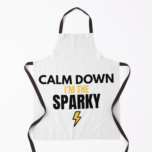 Item preview, Calm Down I’m The Sparky Funny Electrician Shirt designed and sold by The Daily Goods.