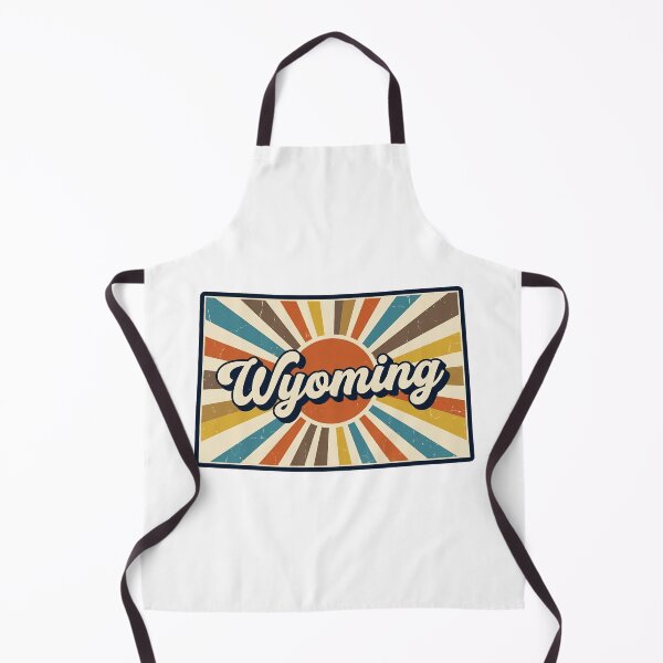 Item preview, Wyoming Retro Sunset State Silhouette – Vintage Distressed Design designed and sold by Paper Drip.