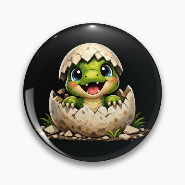 Item preview, Cute baby dinosaur hatches from its egg designed and sold by Pineapple-Tree.