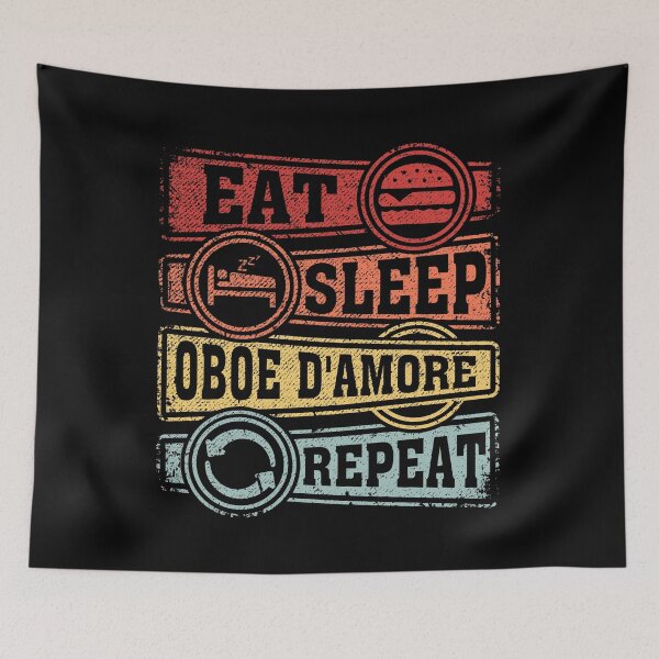 Item preview, Eat Sleep Oboe d'amore Repeat designed and sold by GabbyKash.