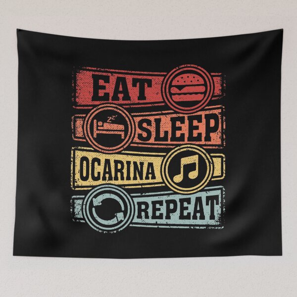 Item preview, Eat Sleep Ocarina Repeat designed and sold by GabbyKash.