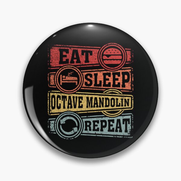 Item preview, Eat Sleep Octave mandolin Repeat designed and sold by GabbyKash.