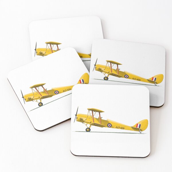 Item preview, DH-82 TIGER MOTH VH-UVZ TEMORA 2014 designed and sold by Grubby Fingers Aircraft Illustration.