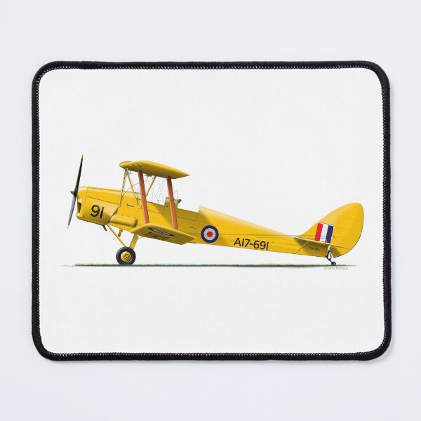 Item preview, DH-82 TIGER MOTH VH-UVZ TEMORA 2014 designed and sold by Grubby Fingers Aircraft Illustration.