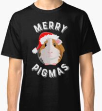 Merry Pigmas, Cute and Funny Guinea Pig Christmas Design Classic T-Shirt