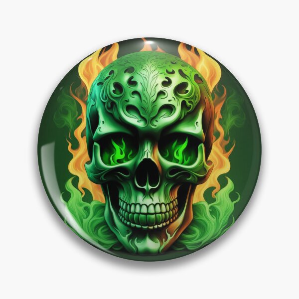 Item preview, Green Skull designed and sold by RaF71PrO.