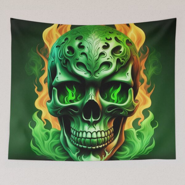 Item preview, Green Skull designed and sold by RaF71PrO.