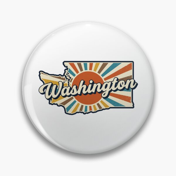 Item preview, Washington Retro Sunset State Silhouette – Vintage Distressed Design designed and sold by Paper Drip.