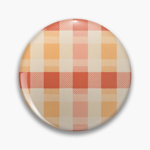 Item preview, Vintage Picnic Gingham Plaid Pattern - Sun-Faded Coral & Peach Farmhouse Check designed and sold by Tamas Das.