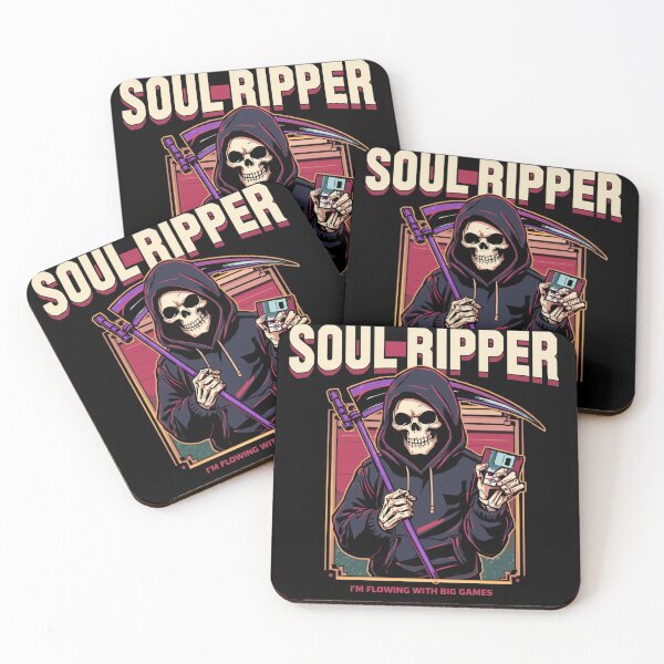 Item preview, Soul Ripper Floppy Disk – Retro Gaming Grim Reaper designed and sold by bhadxogshopping.