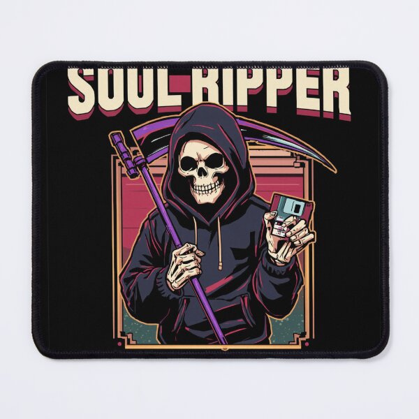 Item preview, Soul Ripper Floppy Disk – Retro Gaming Grim Reaper designed and sold by bhadxogshopping.