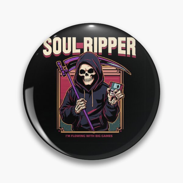 Item preview, Soul Ripper Floppy Disk – Retro Gaming Grim Reaper designed and sold by bhadxogshopping.