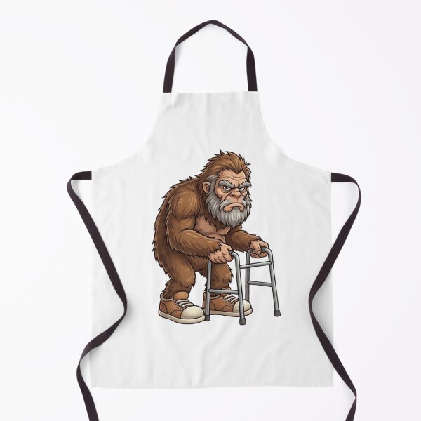 Item preview, Grumpy Sasquatch Walker Cartoon Funny Retro Bigfoot Character designed and sold by bilal sibgui.