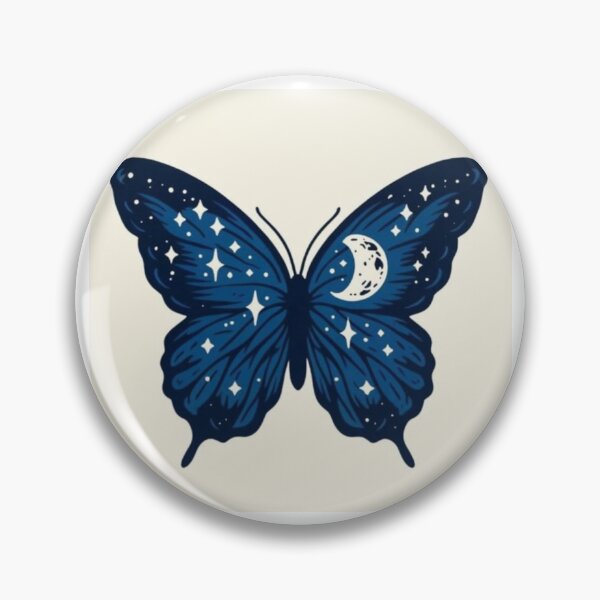 Item preview, Cosmic Blue Butterfly with Stars Graphic Artwork  designed and sold by NivyasArtistry.