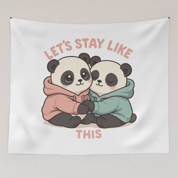 Item preview, Cute pandas in hoodies: Kawaii pastel design designed and sold by Pineapple-Tree.