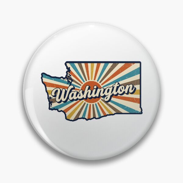 Item preview, Washington Retro Sunset State Silhouette – Vintage Distressed Design designed and sold by Paper Drip.