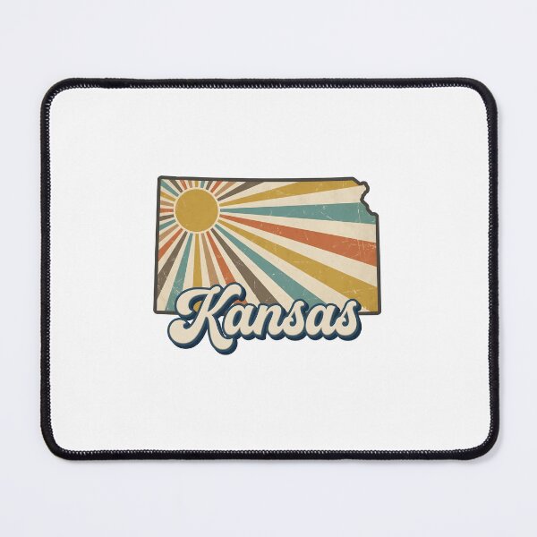 Item preview, Kansas Retro Sunset State Silhouette – Vintage Distressed Design designed and sold by Paper Drip.