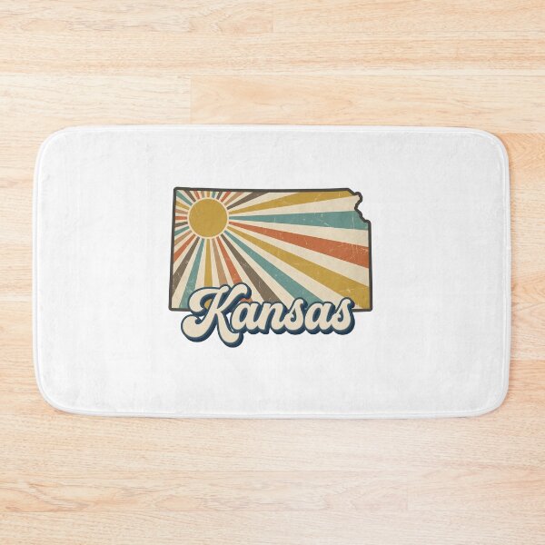 Item preview, Kansas Retro Sunset State Silhouette – Vintage Distressed Design designed and sold by Paper Drip.