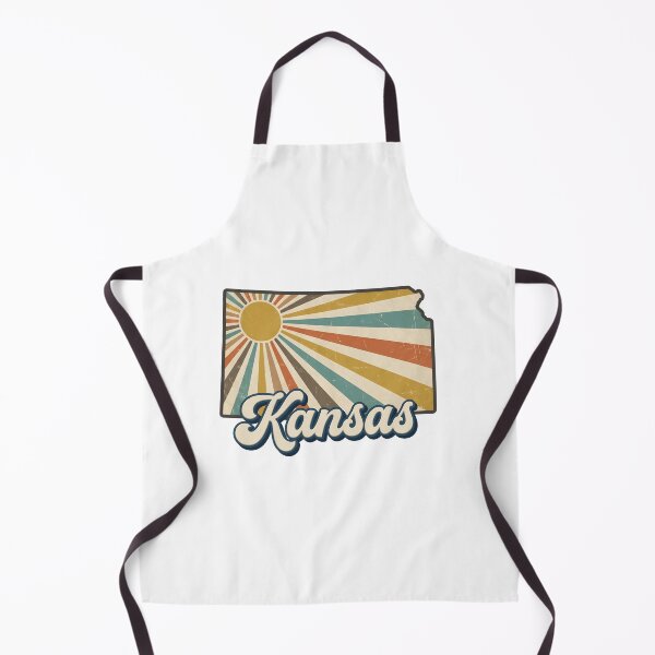 Item preview, Kansas Retro Sunset State Silhouette – Vintage Distressed Design designed and sold by Paper Drip.