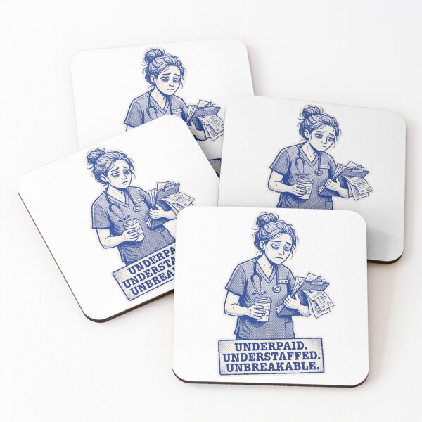 Item preview, Nurse Exhausted Retro Print designed and sold by Ortsas.
