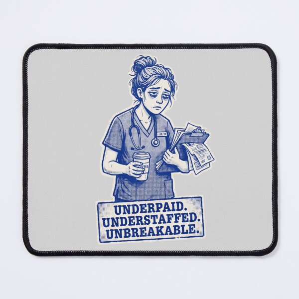 Item preview, Nurse Exhausted Retro Print designed and sold by Ortsas.