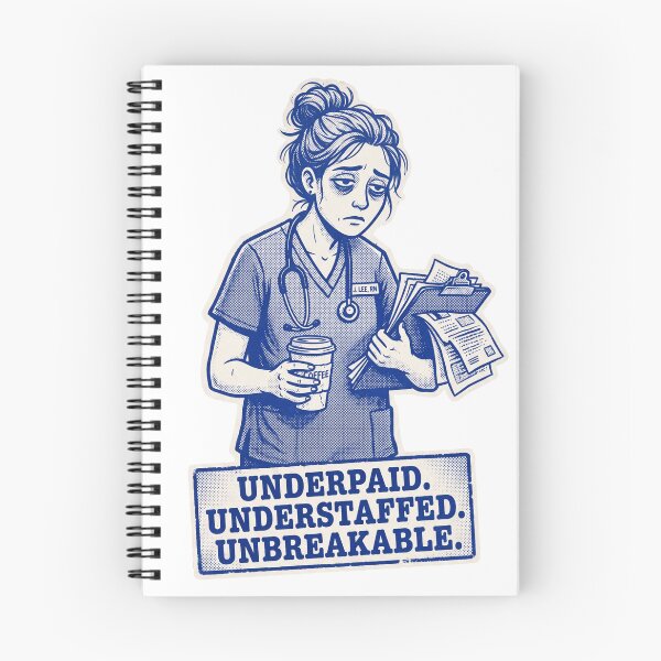 Item preview, Nurse Exhausted Retro Print designed and sold by Ortsas.