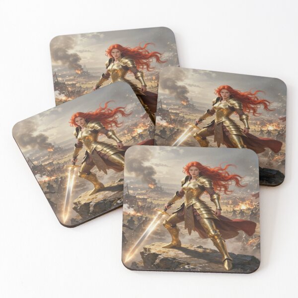 Item preview, Epic warrior in a firestorm inspired by Julie Bell's dynamic fantasy power designed and sold by FotoworldEdel.
