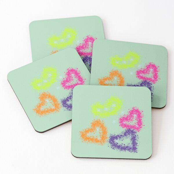Item preview, Colorful Abstract Painted hearts designed and sold by Desolaa_Arts.