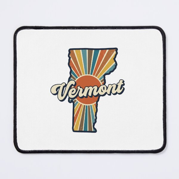 Item preview, Vermont Illustrated Map – Retro State Regions & Landmarks designed and sold by Paper Drip.