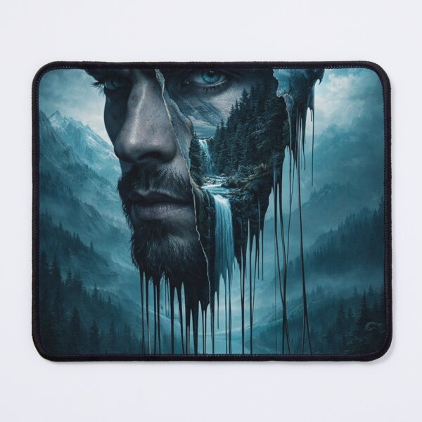 Item preview, Fractured face and inner landscape designed and sold by JcAbstractArt.