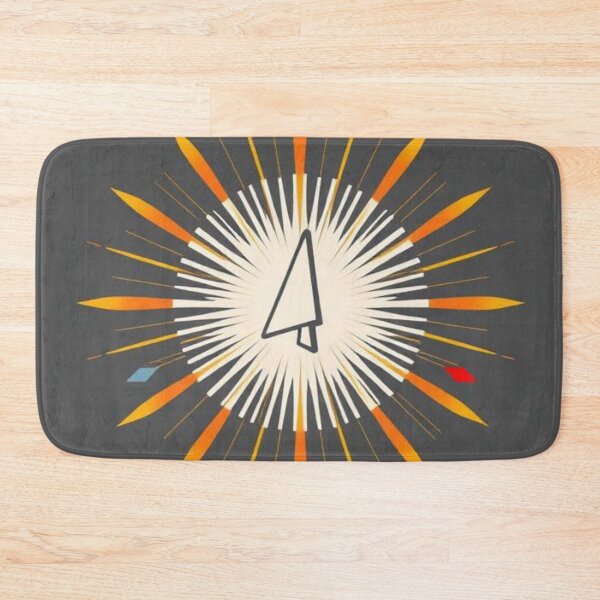 Item preview, Abstract Solar Symbol with Arrow on Gray Background designed and sold by RAISC.