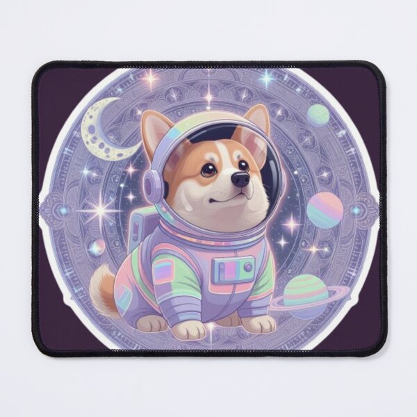 Item preview, Kawaii Astronaut Corgi - Pastel Galaxy Mandala Space Sticker designed and sold by Chromatic Artistry.