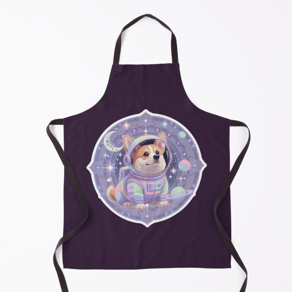 Item preview, Kawaii Astronaut Corgi - Pastel Galaxy Mandala Space Sticker designed and sold by Chromatic Artistry.