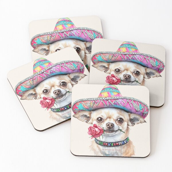 Item preview, Fiesta Chihuahua Tequila Dog designed and sold by The Salted Lime Cape Cod .
