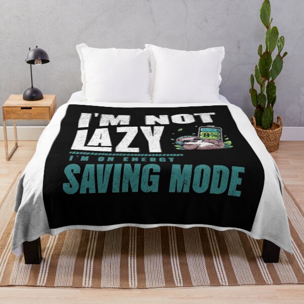Item preview, I'm not lazy, i'm on energy saving mode, sloth designed and sold by bluesquidink.