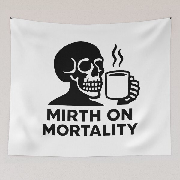 Item preview, Mirth On Mortality Skull Coffee Sticker designed and sold by Arte-Excellency.