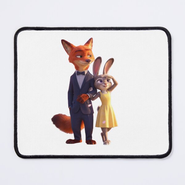 Item preview, Cute Fox and Bunny Couple Sticker PNG | Adorable Cartoon Animal Duo designed and sold by ashwin131.