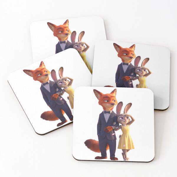 Item preview, Cute Fox and Bunny Couple Sticker PNG | Adorable Cartoon Animal Duo designed and sold by ashwin131.
