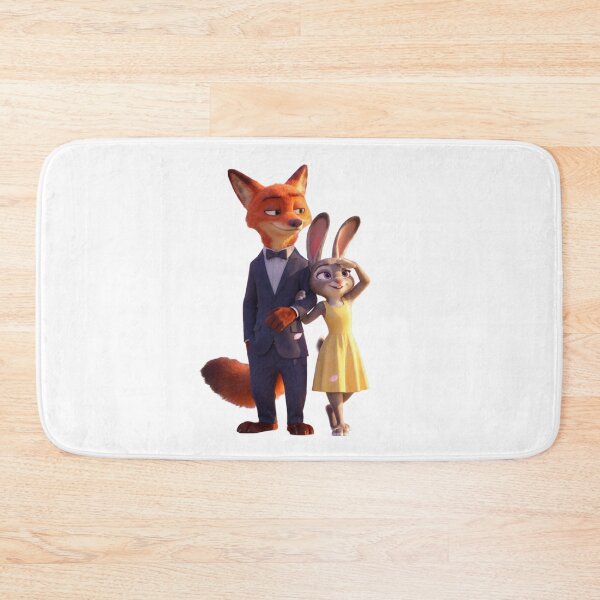 Item preview, Cute Fox and Bunny Couple Sticker PNG | Adorable Cartoon Animal Duo designed and sold by ashwin131.