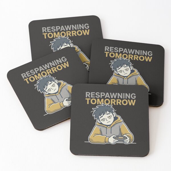 Item preview, Respawning Tomorrow – Tired Gamer Mood Funny Gaming Design designed and sold by ChaosNest.