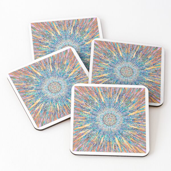 Item preview, Pulsating Mandala of Cosmic Energy – Neon Abstract designed and sold by Paolo-Bandal.